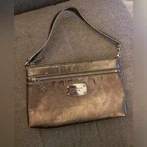 Michael Kors pewter/gray clutch